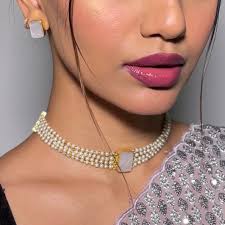 Pearl Choker Necklace Set