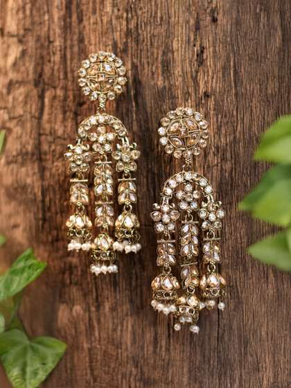 Kundan Meenakari Earrings